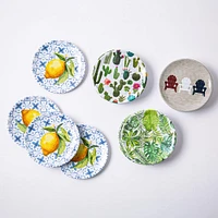 KSP Nibble 'Lakeside' Melamine Tidbit Plate - S/4 - 6" Dia. (Navy)