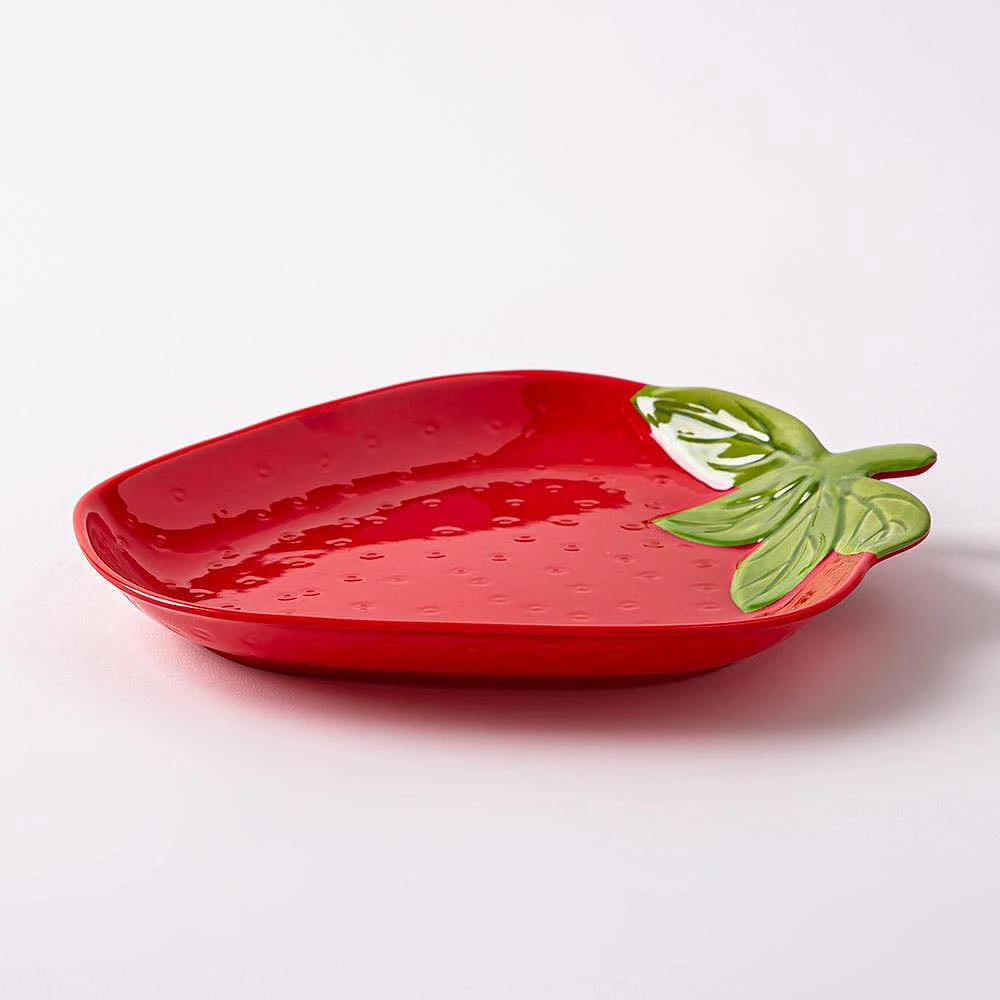 KSP Strawberry Melamine Side Plate 9.25" (Red)