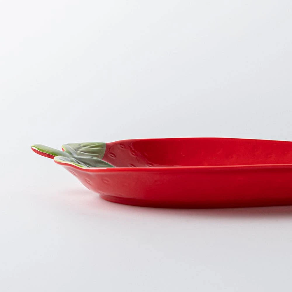 KSP Strawberry Melamine Side Plate 9.25" (Red)