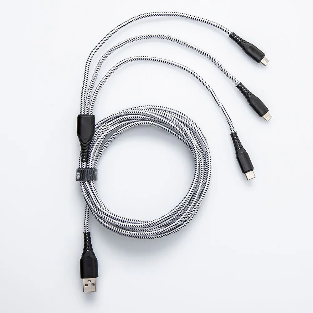 Connect Heavy Duty High-Speed '3-In-1' Charge & Sync Cable (Asstd.)