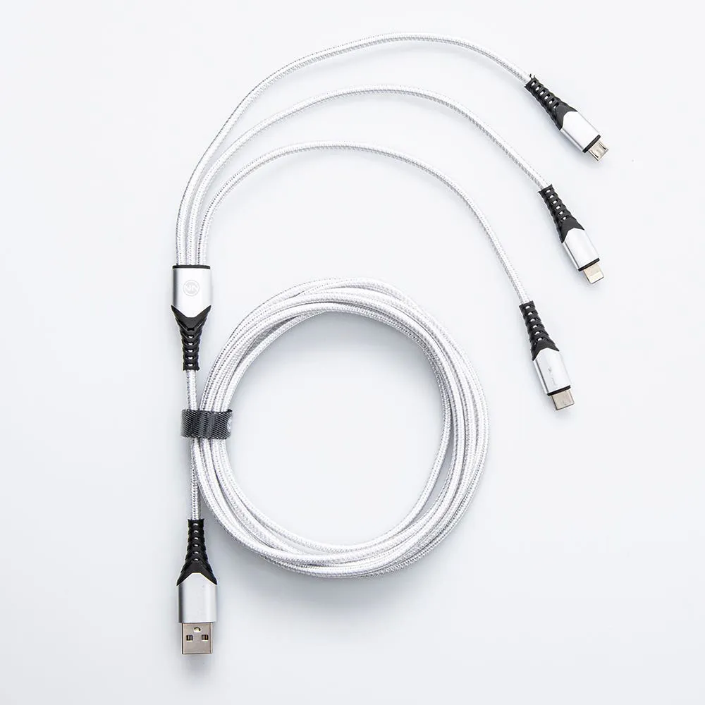 Connect Heavy Duty High-Speed '3-In-1' Charge & Sync Cable (Asstd.)