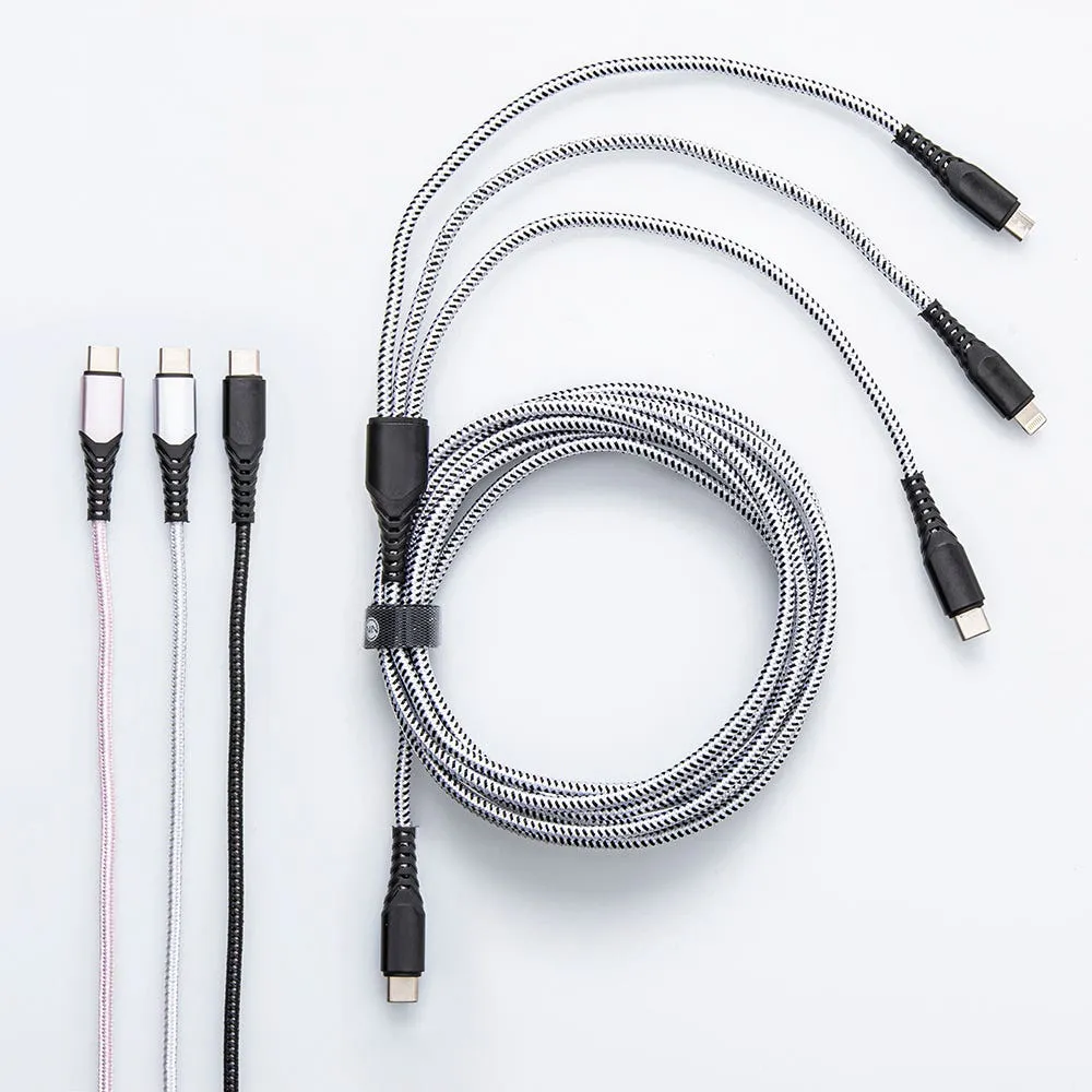 Connect Heavy Duty 'Usb-C To 3-In-1' Charge & Sync Cable (Asstd.)