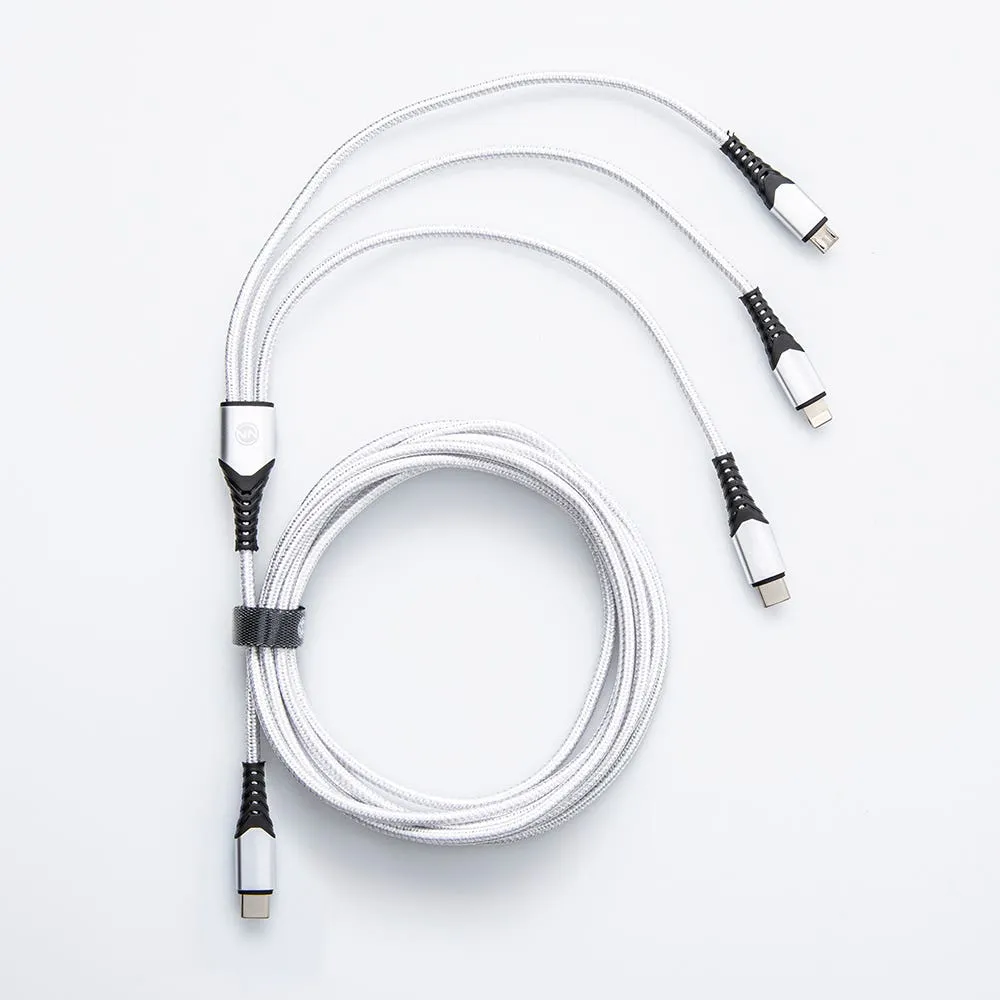 Connect Heavy Duty 'Usb-C To 3-In-1' Charge & Sync Cable (Asstd.)