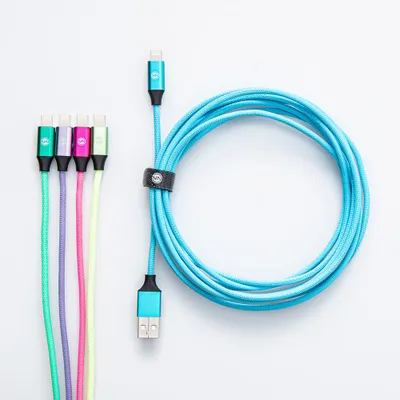 Connect Heavy Duty High-Speed 'iPhone' Charge & Sync Cable (Rainbow)