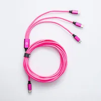Connect Heavy Duty 'Usb-C To 3-In-1' Charge & Sync Cable (Rainbow)