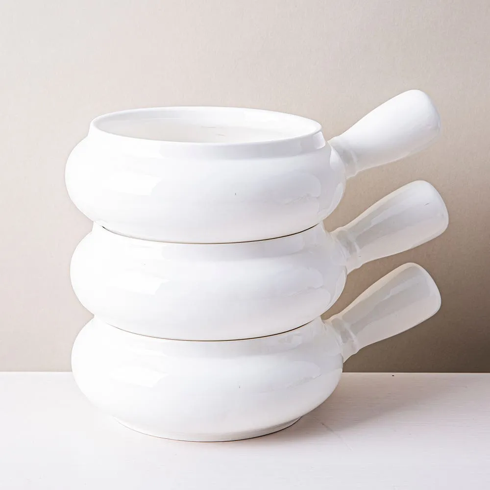 KSP Aurora Porcelain Onion Soup Bowl (White)