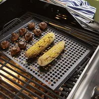 Outset BBQ Non-Stick Grill Grid Topper (Black)