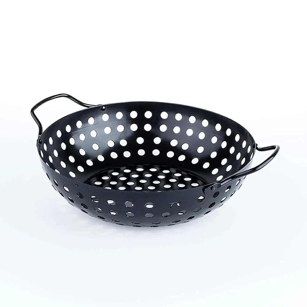 Outset BBQ Non-Stick Grill Wok (Black)