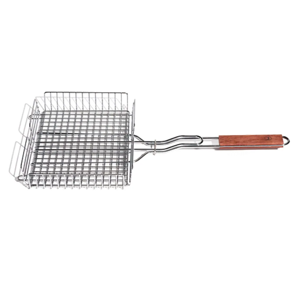 Outset BBQ Square Grill Basket (Chrome)
