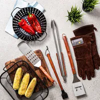 Outset BBQ Rosewood Handle Spatula (Stainless Steel)