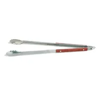 Outset BBQ Rosewood Handle Tongs (Stainless Steel)