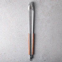 Outset BBQ Rosewood Handle Tongs (Stainless Steel)