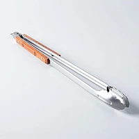 Outset BBQ Rosewood Handle Tongs (Stainless Steel)