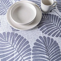 Texstyles Easy-Care 'Keywest' Polyester Tablecloth 70" Round (Grey)