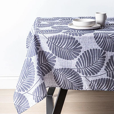 Texstyles Easy-Care 'Keywest' Polyester Tablecloth 58x78" (Grey)