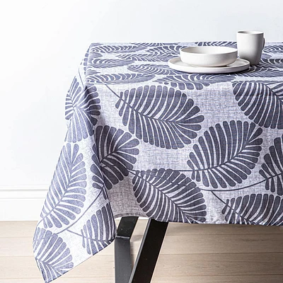 Texstyles Easy-Care 'Keywest' Polyester Tablecloth 58x94" (Grey)