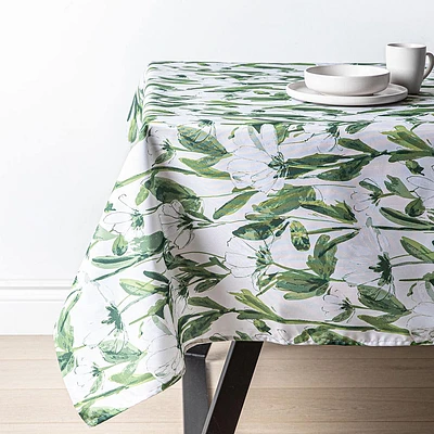 Texstyles Easy-Care 'Natalia' Polyester Tablecloth 58x94" (Green)