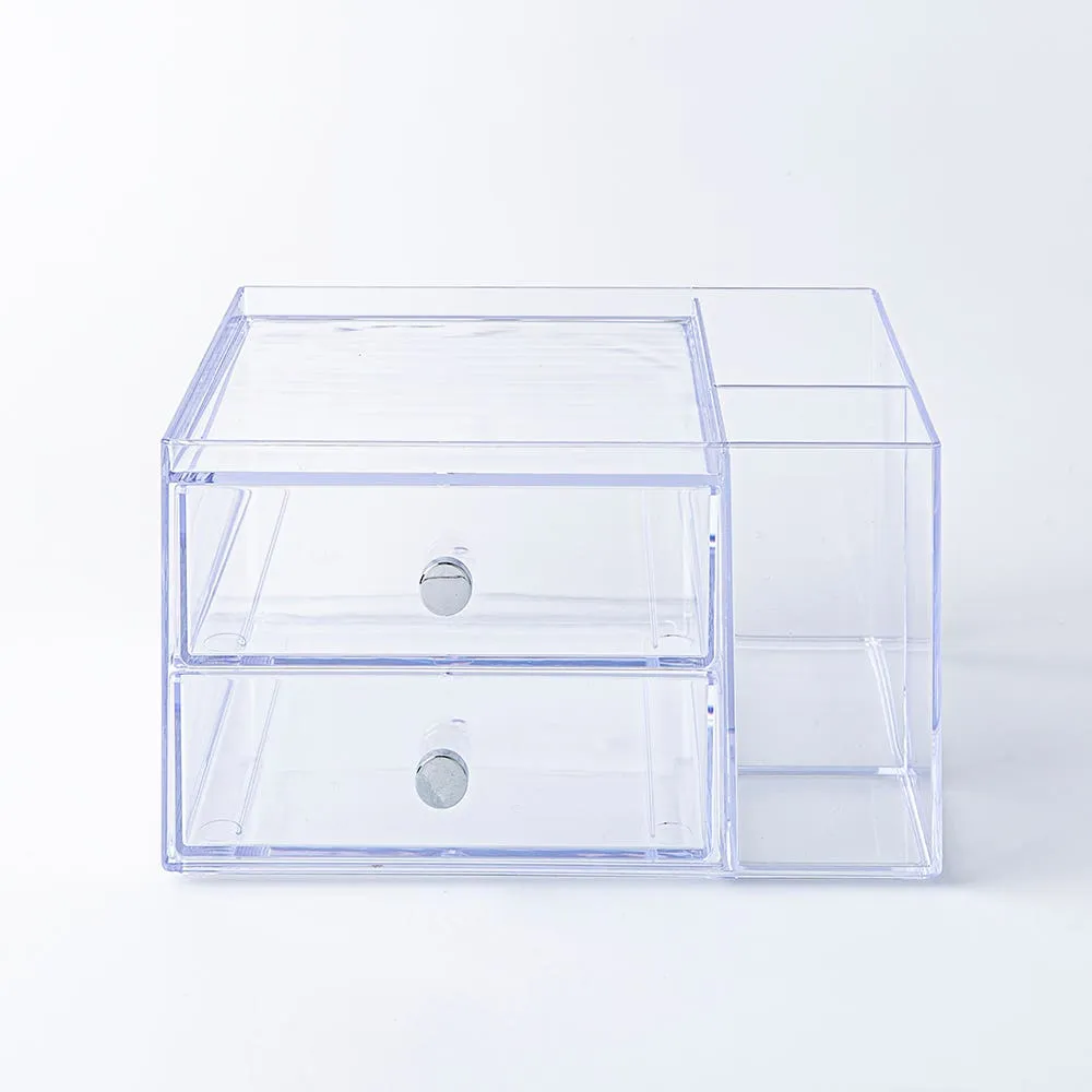 iDesign Clarity Stacking 2-Drawer with Organizer