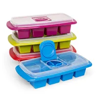 Joie Flip and Fill Ice Cube Tray with Lid X-Large Cubes (Asstd.)