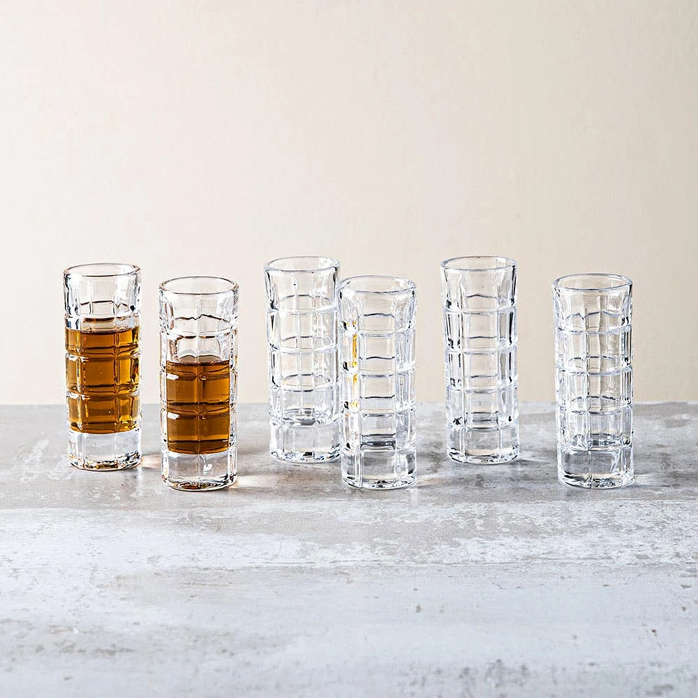 Godinger Radius Crystal-Cut Shot Glass - Set of 6 (1.5oz.)