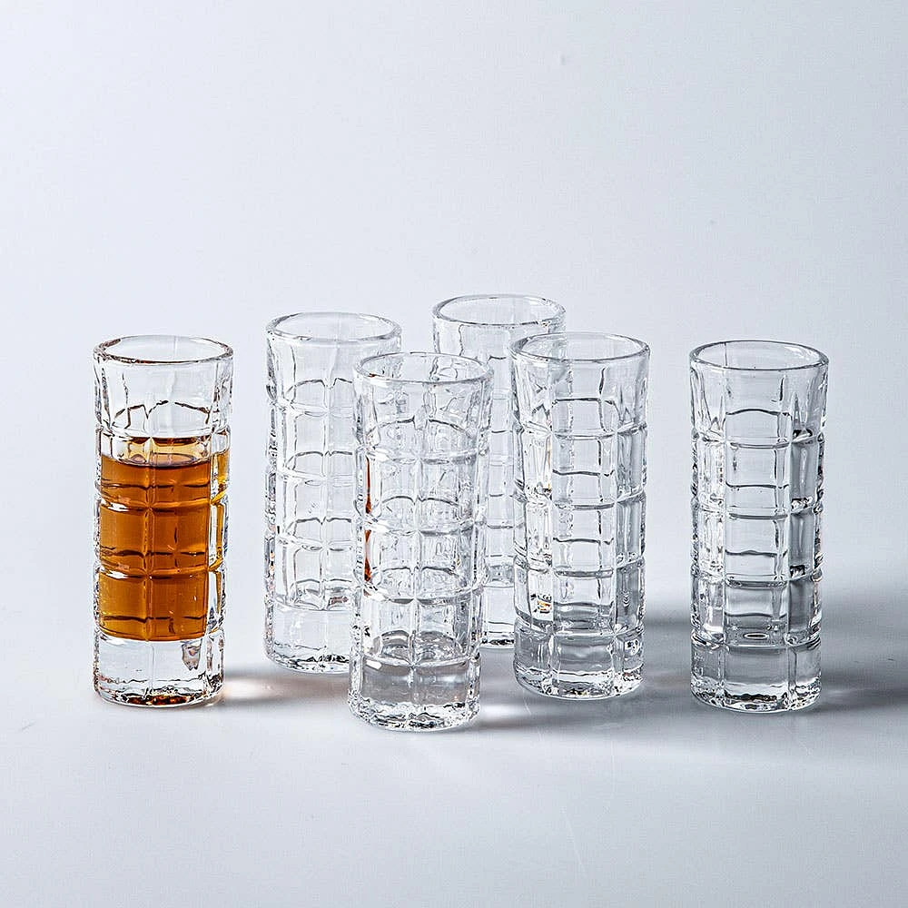 Godinger Radius Crystal-Cut Shot Glass - Set of 6 (1.5oz.)