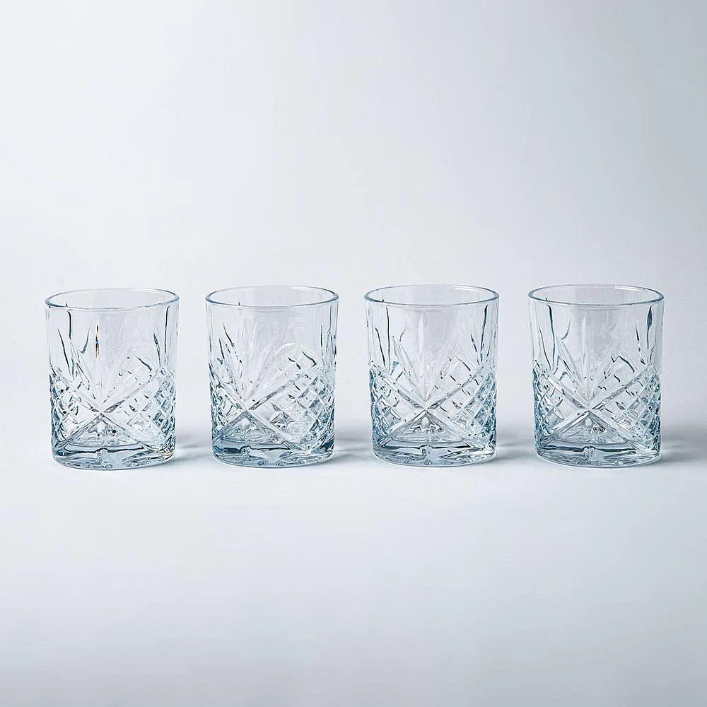 Godinger Dublin Crystal-Cut D.O.F. Glass - Set of 4 (11oz.)