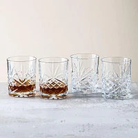 Godinger Dublin Crystal-Cut D.O.F. Glass - Set of 4 (11oz.)