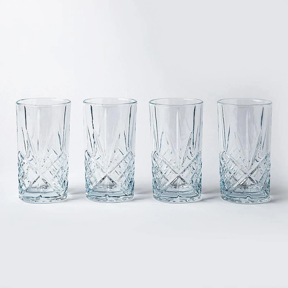 Godinger Dublin Crystal-Cut Hi-Ball Glass - Set of 4 (12oz.)