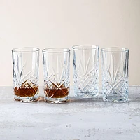 Godinger Dublin Crystal-Cut Hi-Ball Glass - Set of 4 (12oz.)