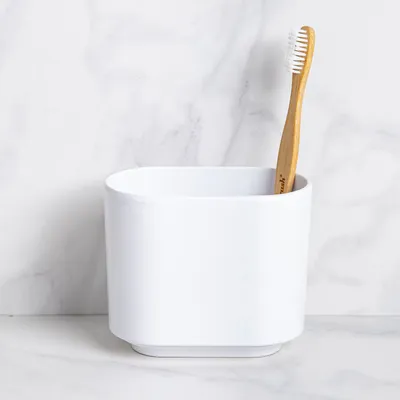 Umbra Step Melamine Toothbrush Holder (White)