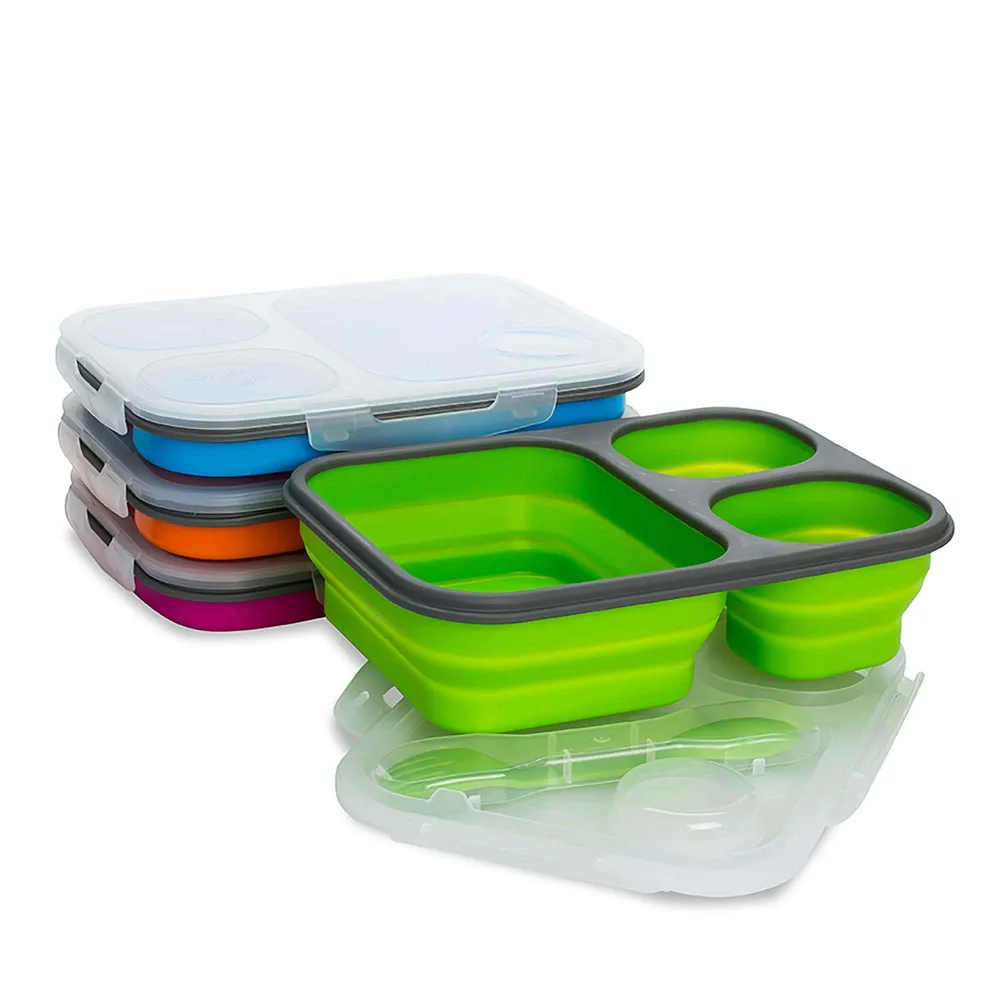 KSP Lunch Pop! Bento 'Rectangle' Silicone Food Container (Asstd.)