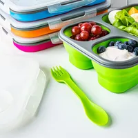 KSP Lunch Pop! Bento 'Rectangle' Silicone Food Container (Asstd.)