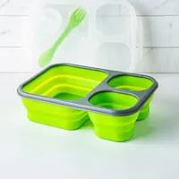 KSP Lunch Pop! Bento 'Rectangle' Silicone Food Container (Asstd.)