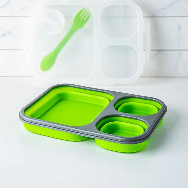 KSP Lunch Pop! Bento 'Rectangle' Silicone Food Container (Asstd.)