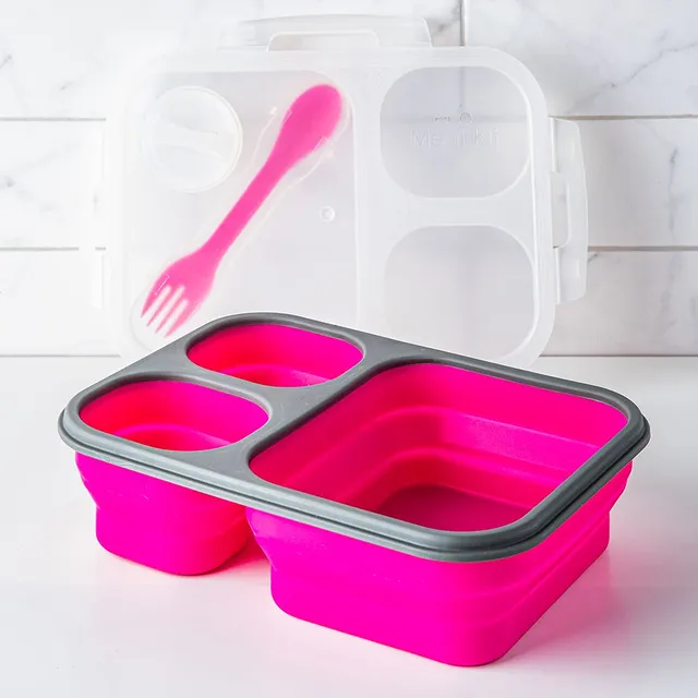 KSP Lunch Pop! Bento 'Rectangle' Silicone Food Container (Asstd.)