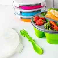 KSP Lunch Pop! Bento 'Round' Silicone Food Container (Asstd.)