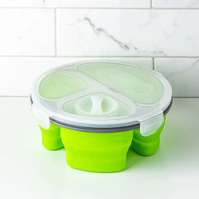 KSP Lunch Pop! Bento 'Rectangle' Silicone Food Container (Asstd.)