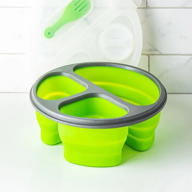 KSP Lunch Pop! Bento 'Rectangle' Silicone Food Container (Asstd.)