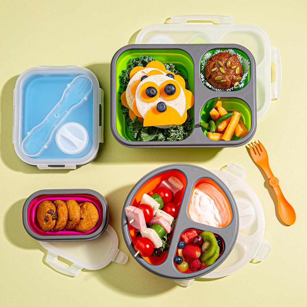 KSP Lunch Pop! Bento 'Round' Silicone Food Container (Asstd.)