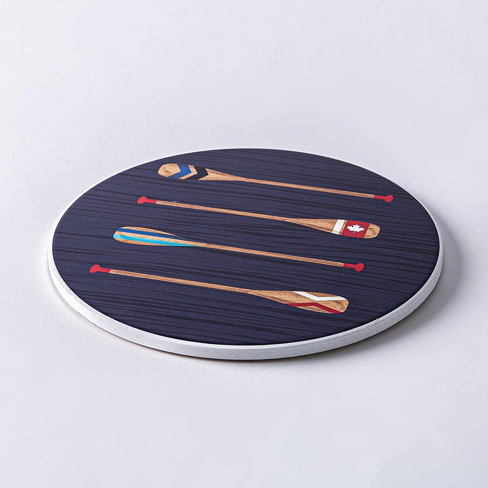 KSP Ceramica 'Paddles' Printed Ceramic Trivet 20cm (Multi Colour)