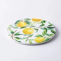 KSP Ceramica 'Lemon Tree' Printed Ceramic Trivet 20cm (Multi Colour)