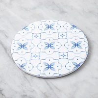 KSP Ceramica 'Positano' Printed Ceramic Trivet 20cm (Blue/White)