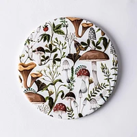 KSP Ceramica 'Mushrooms' Printed Ceramic Trivet 20cm (Multi Colour)