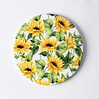 KSP Ceramica 'Sunflowers' Printed Ceramic Trivet 20cm (Multi Colour)