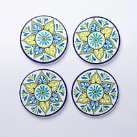 KSP Ceramica 'Madrid' Printed Ceramic Coaster - Set/4 (Multi Colour)