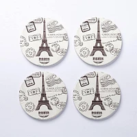 KSP Ceramica 'Paris' Printed Ceramic Coaster - Set of 4