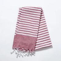 KSP Gaia 'Fuego' Handloom Towel 35" x 72" (Red)