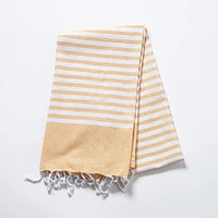 KSP Gaia 'Sol' Handloom Towel 35" x 72" (Yellow)