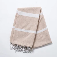 KSP Gaia 'Arena' Handloom Towel 35" x 72" (Beige)