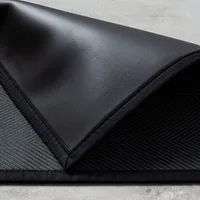 Harman Textaline 'Herringbone' 30"x50" Indoor-Outdoor Mat (Black)